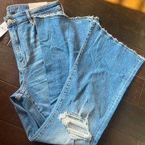 Super Stretch Super Hi-Rise Flare Cool Hand Blue